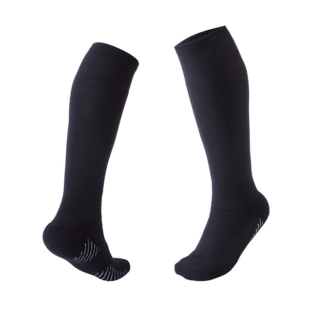 Meias de futebol acolchoadas com punho de silicone at&eacute; o joelho