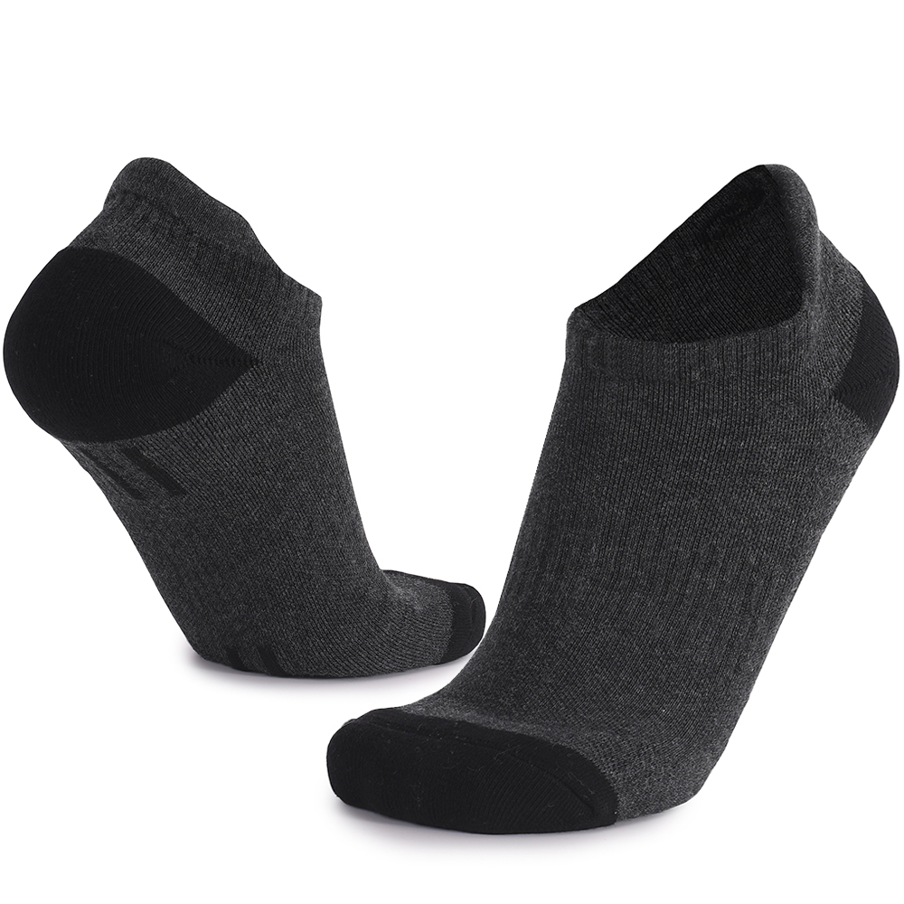 Terry Cushion Athletic Running Kn&ouml;chelsocken | Atmungsaktives, schwei&szlig;absorbierendes Baumwoll-Spandex-Schwarzes, anpassbares Logo